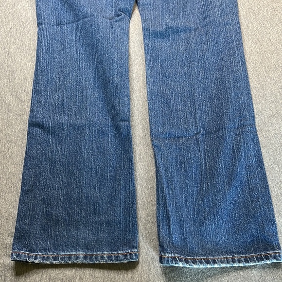 Vintage Lucky Brand Low Rise Flare Blue  Denim Jeans Sz 26” Waist Short L 29” - Picture 9 of 13
